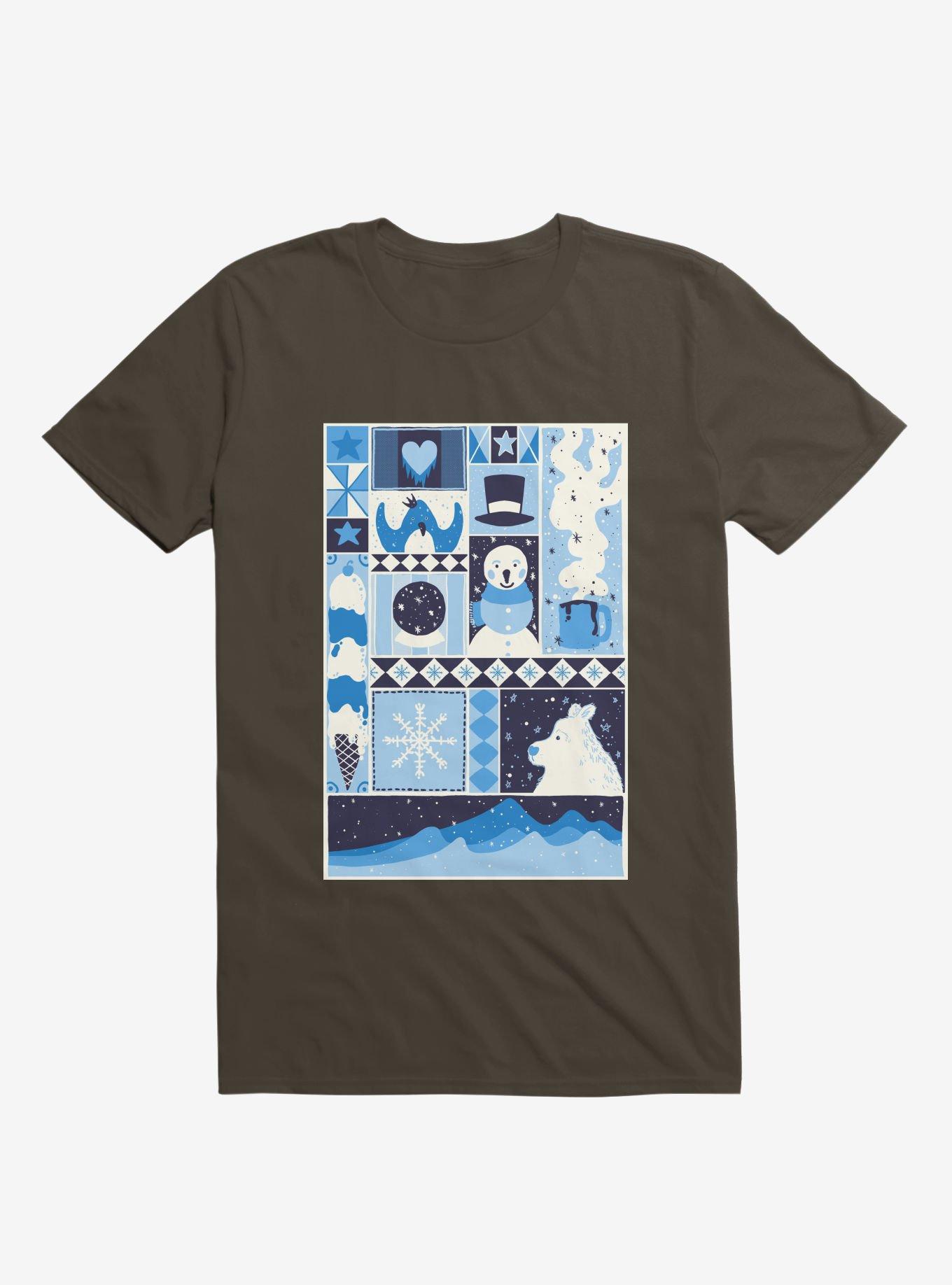 Winter Brown T-Shirt, BROWN, hi-res