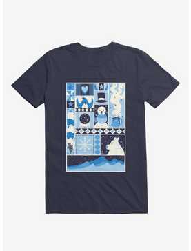 Winter Navy Blue T-Shirt, , hi-res