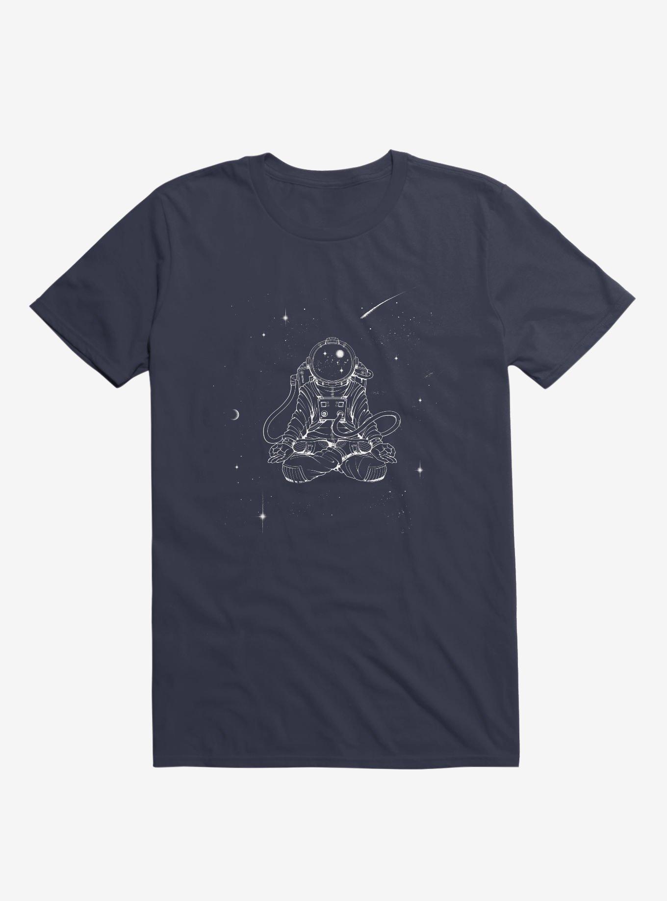 Zen Astronaut Navy Blue T-Shirt, NAVY, hi-res