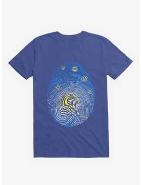 Aurora Fingerprint Royal Blue T-Shirt, , hi-res