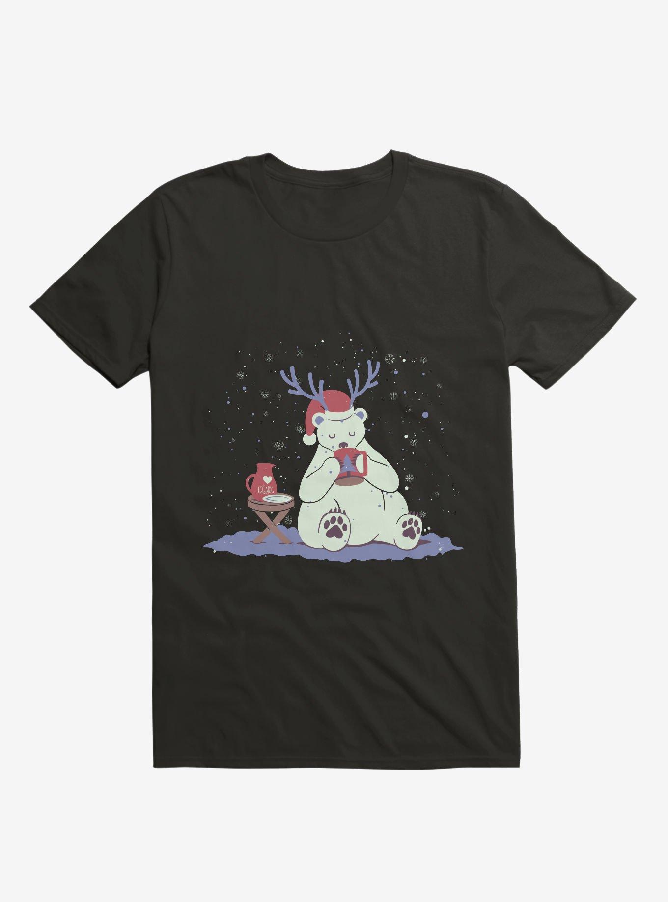 Polar Xmas Eggnog T-Shirt, BLACK, hi-res