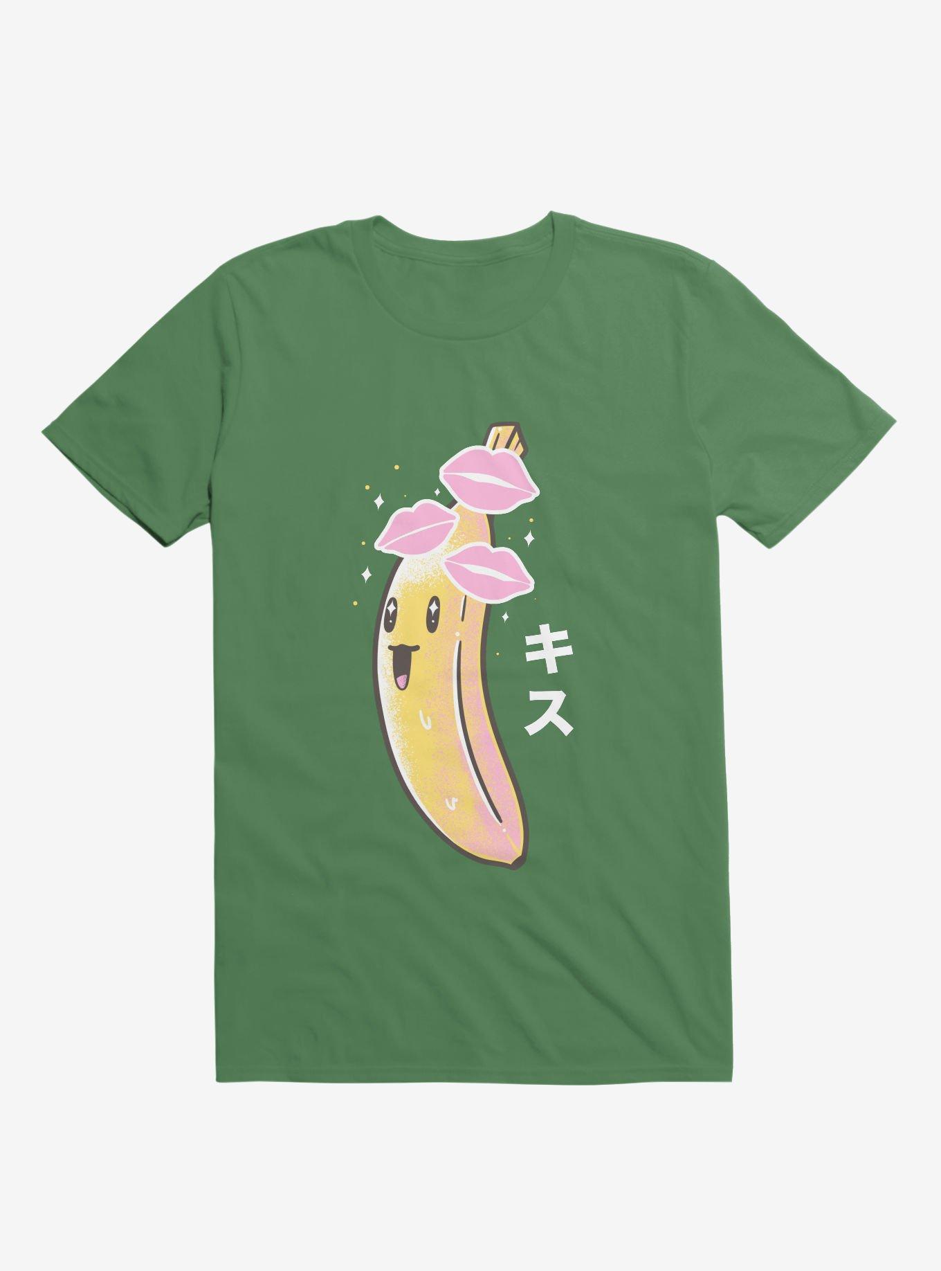 Banana Kisses Kelly Green T-Shirt, , hi-res