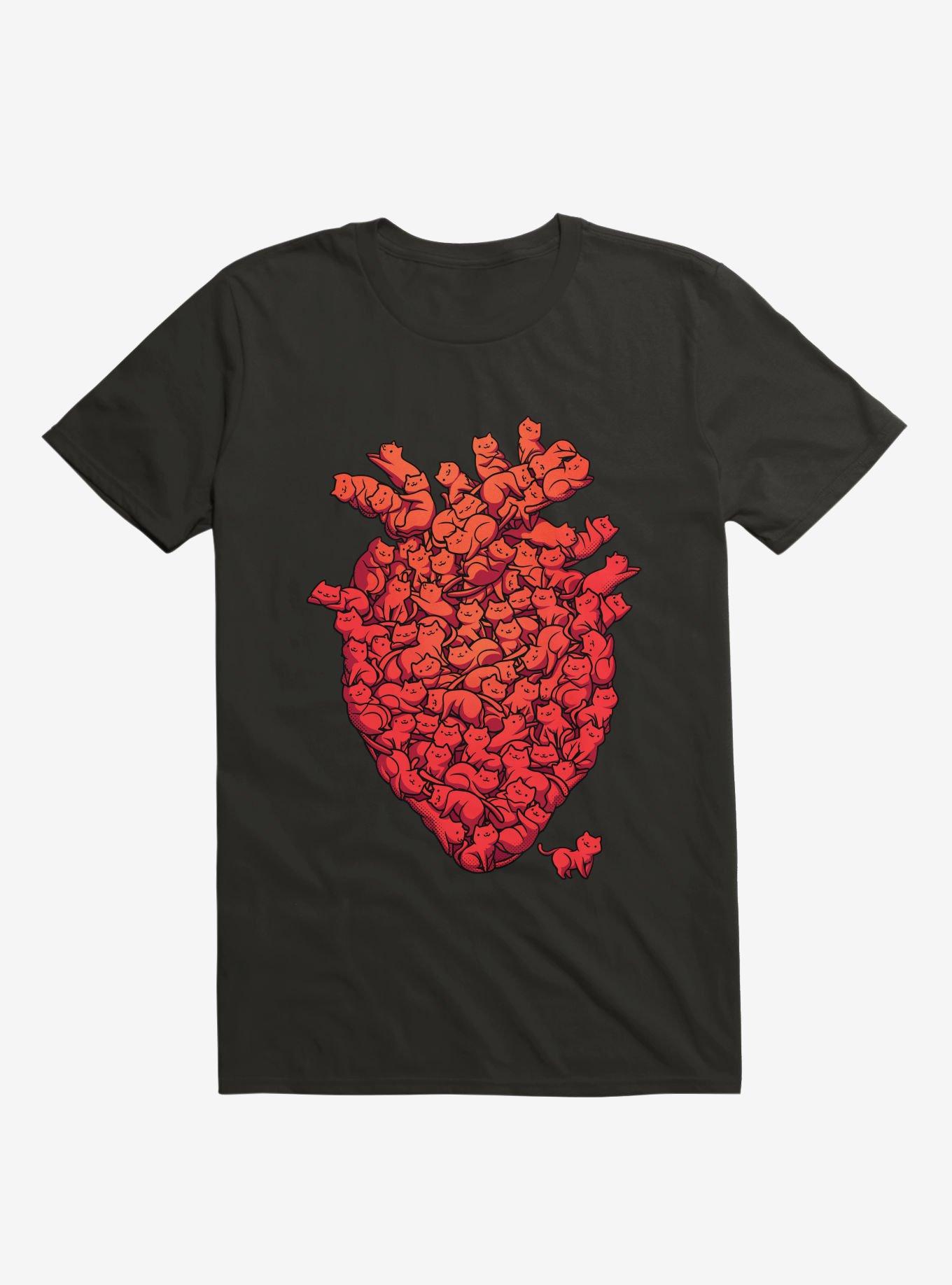 I Love Cat Heart T-Shirt, , hi-res