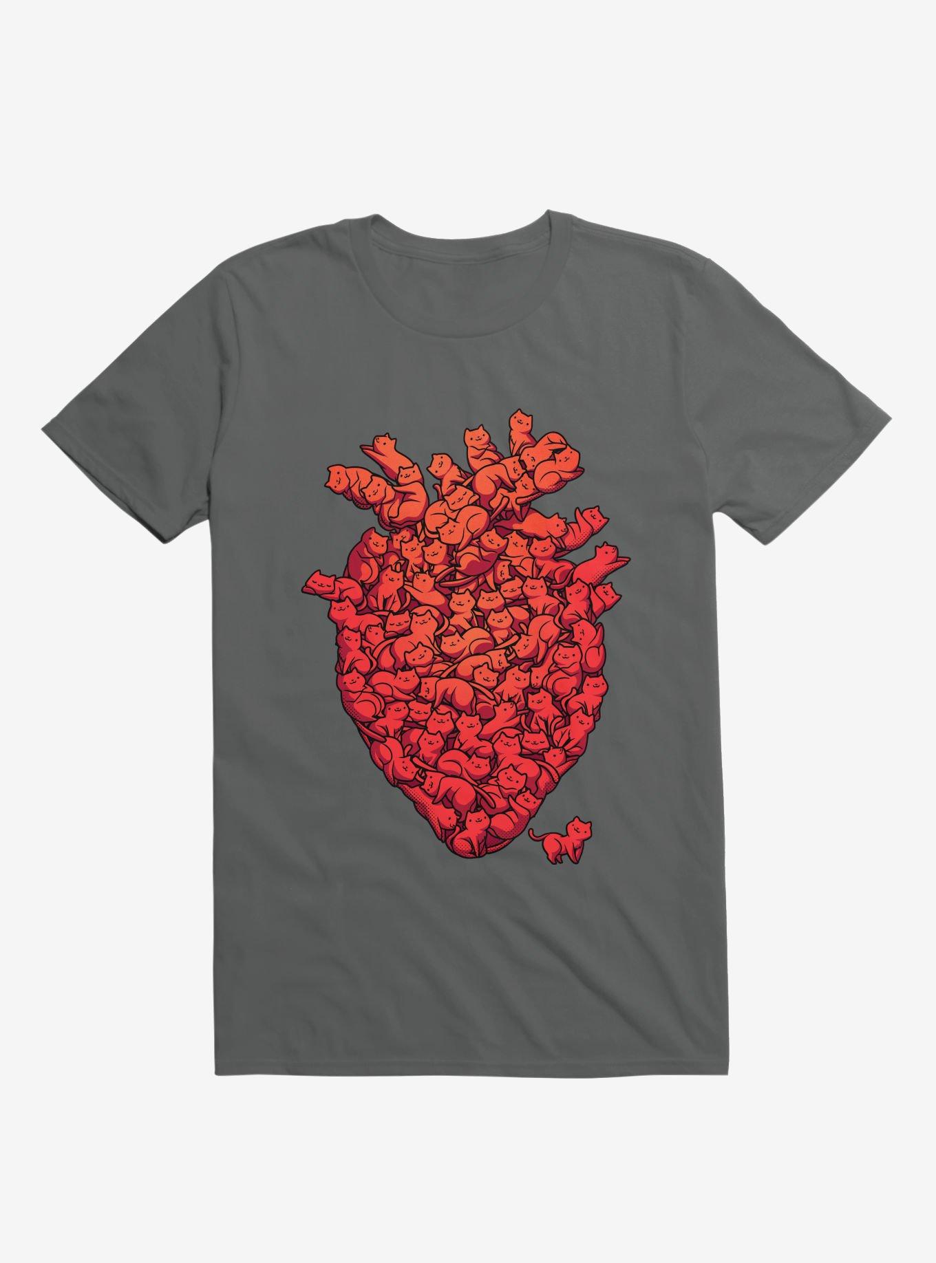 THRDLESS I Love Cat Heart T-Shirt