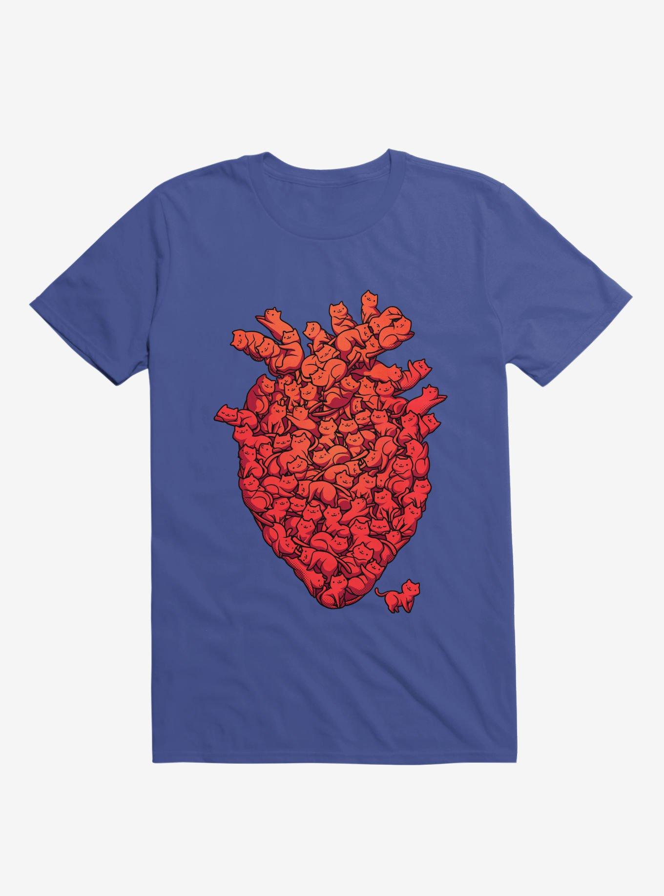 THRDLESS I Love Cat Heart T-Shirt