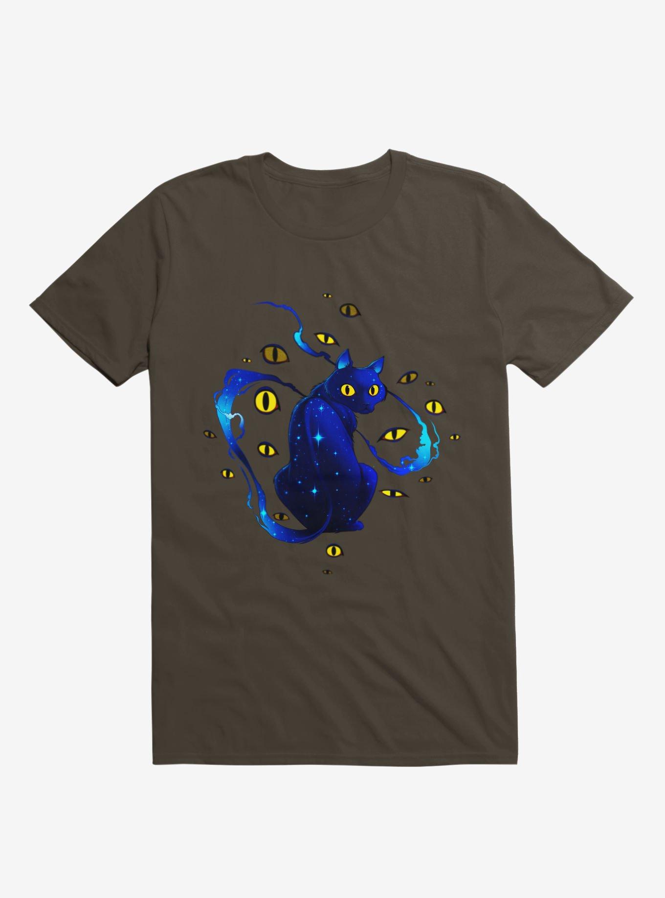 Mystic Cat T-Shirt, BROWN, hi-res