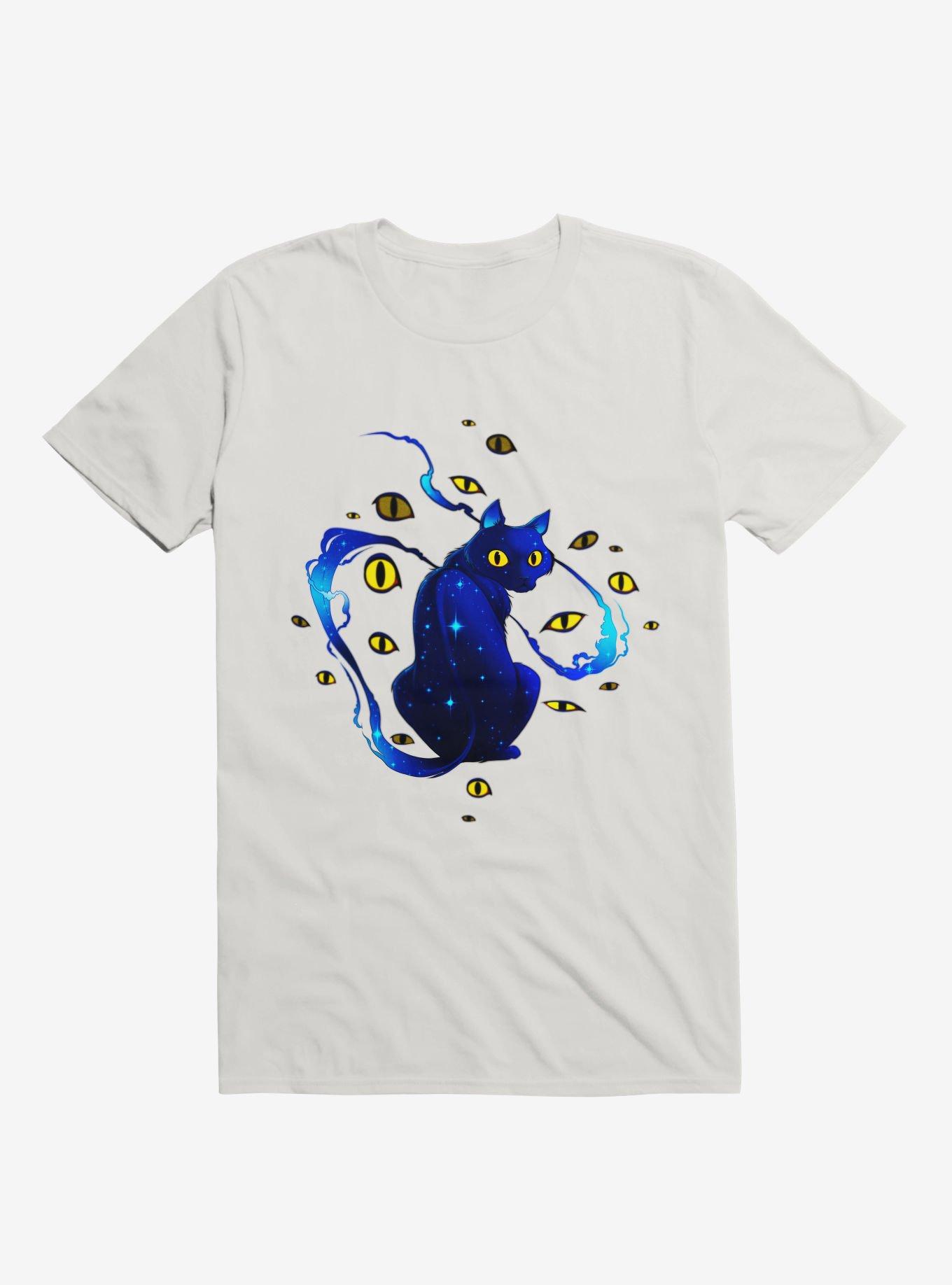 Mystic Cat T-Shirt, WHITE, hi-res