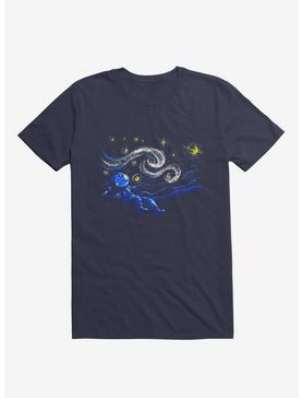 Starry Night Gravity Navy Blue T-Shirt, , hi-res