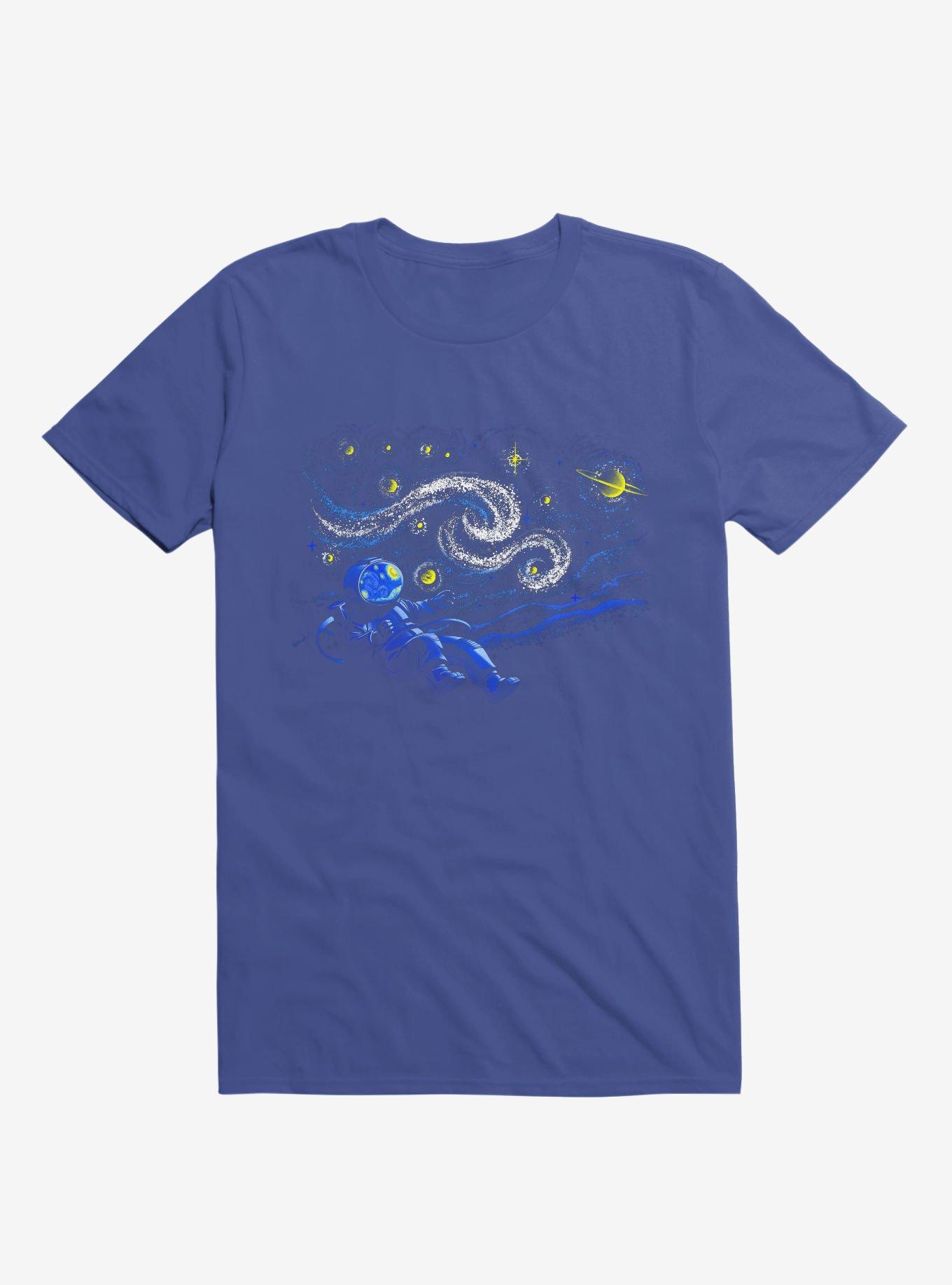 Starry Night Gravity Royal Blue T-Shirt, , hi-res