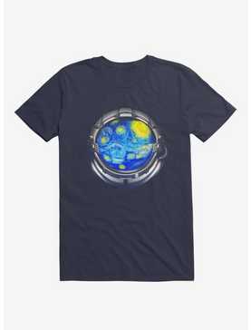 Starry Night Universe Navy Blue T-Shirt, , hi-res