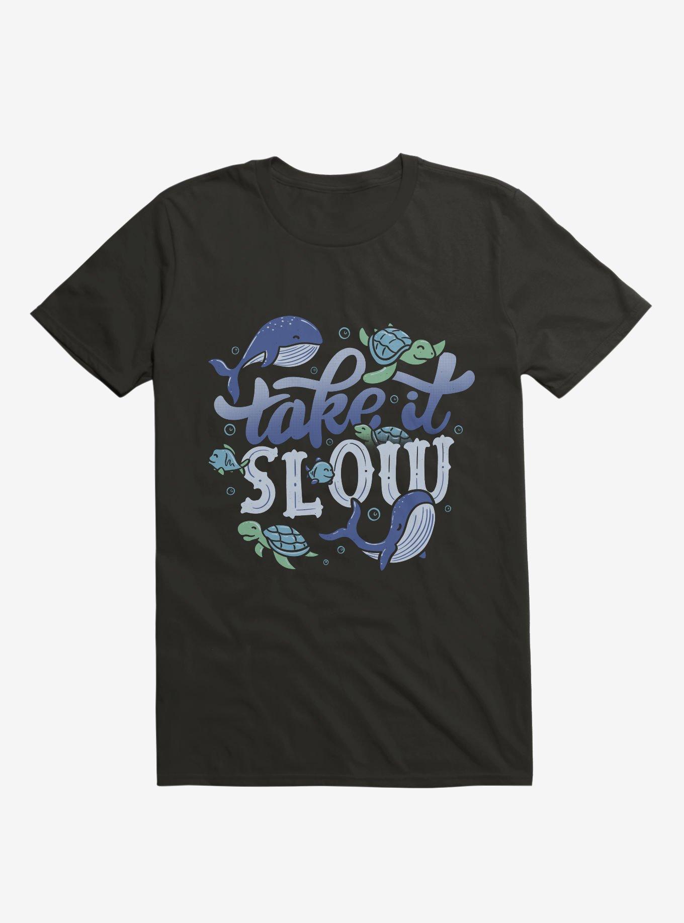 Take It Slow Black T-Shirt, BLACK, hi-res