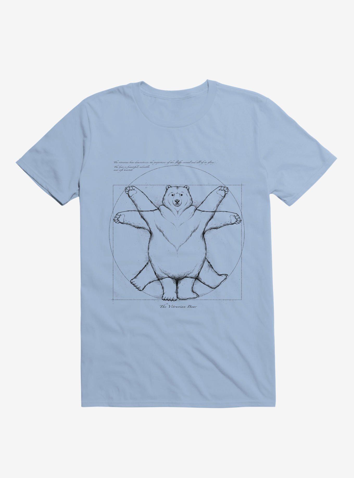 Vitruvian Bear Light Blue T-Shirt, , hi-res