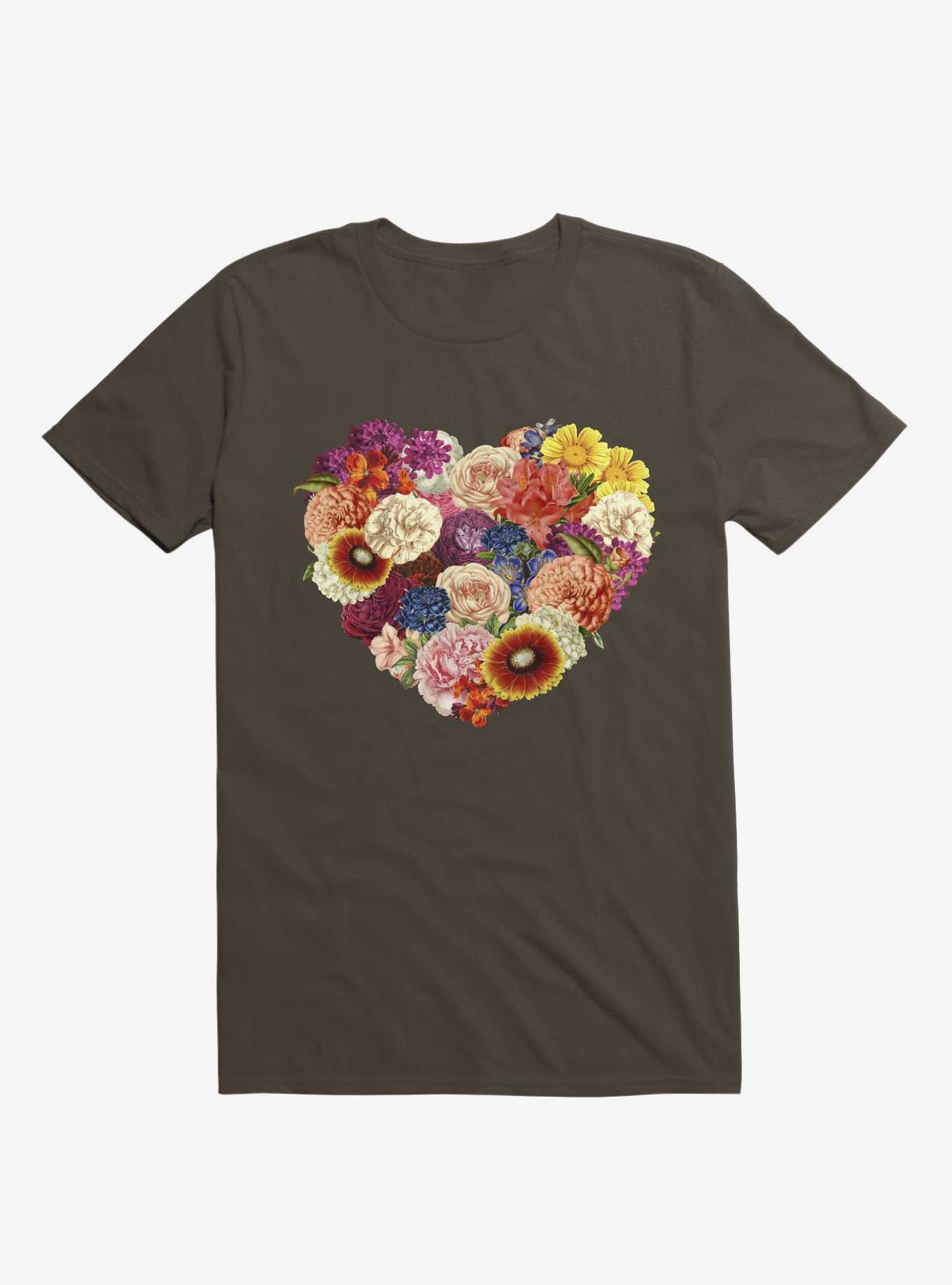 Blooming Love Brown T-Shirt, , hi-res