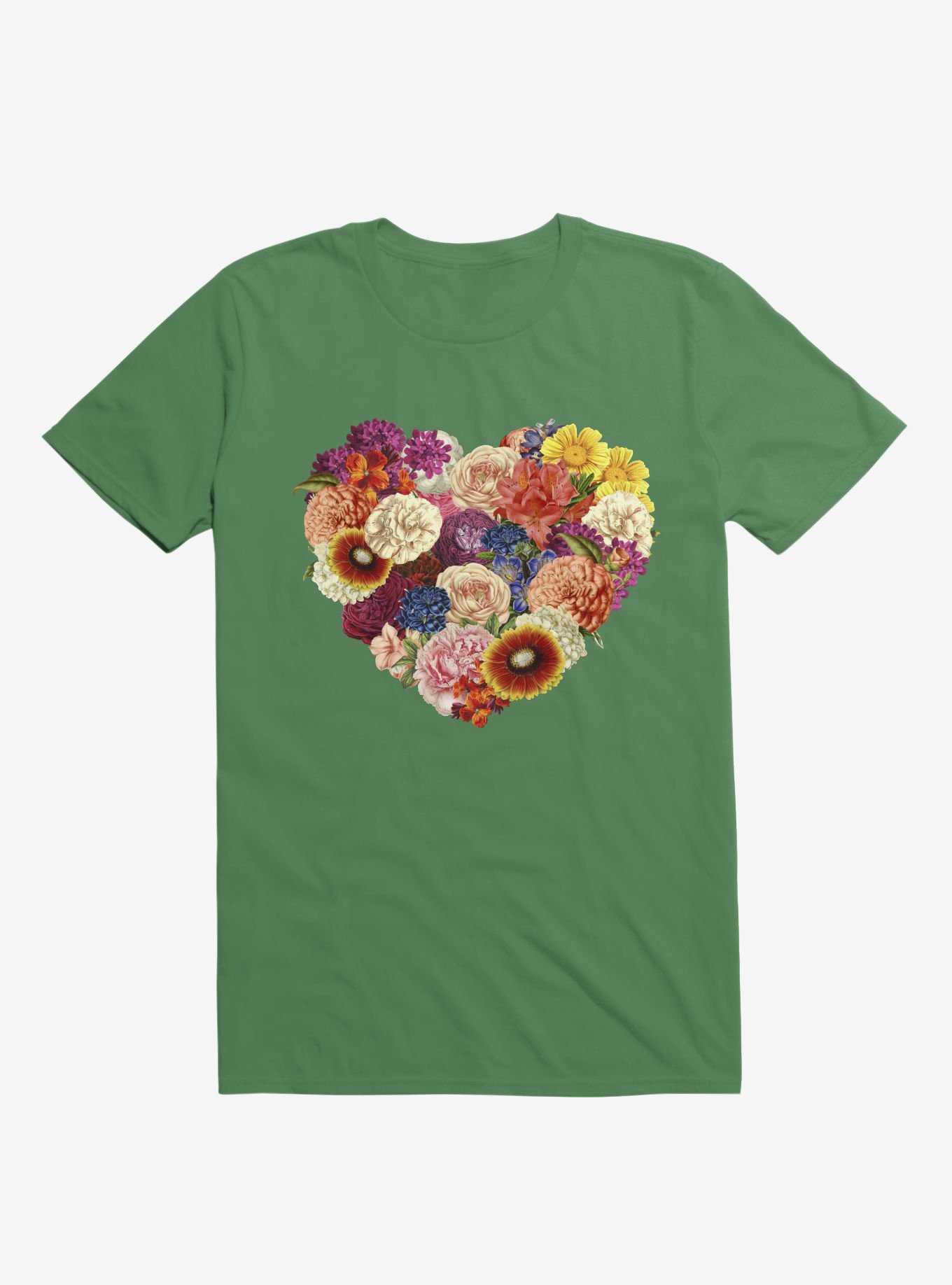 Blooming Love Kelly Green T-Shirt, , hi-res