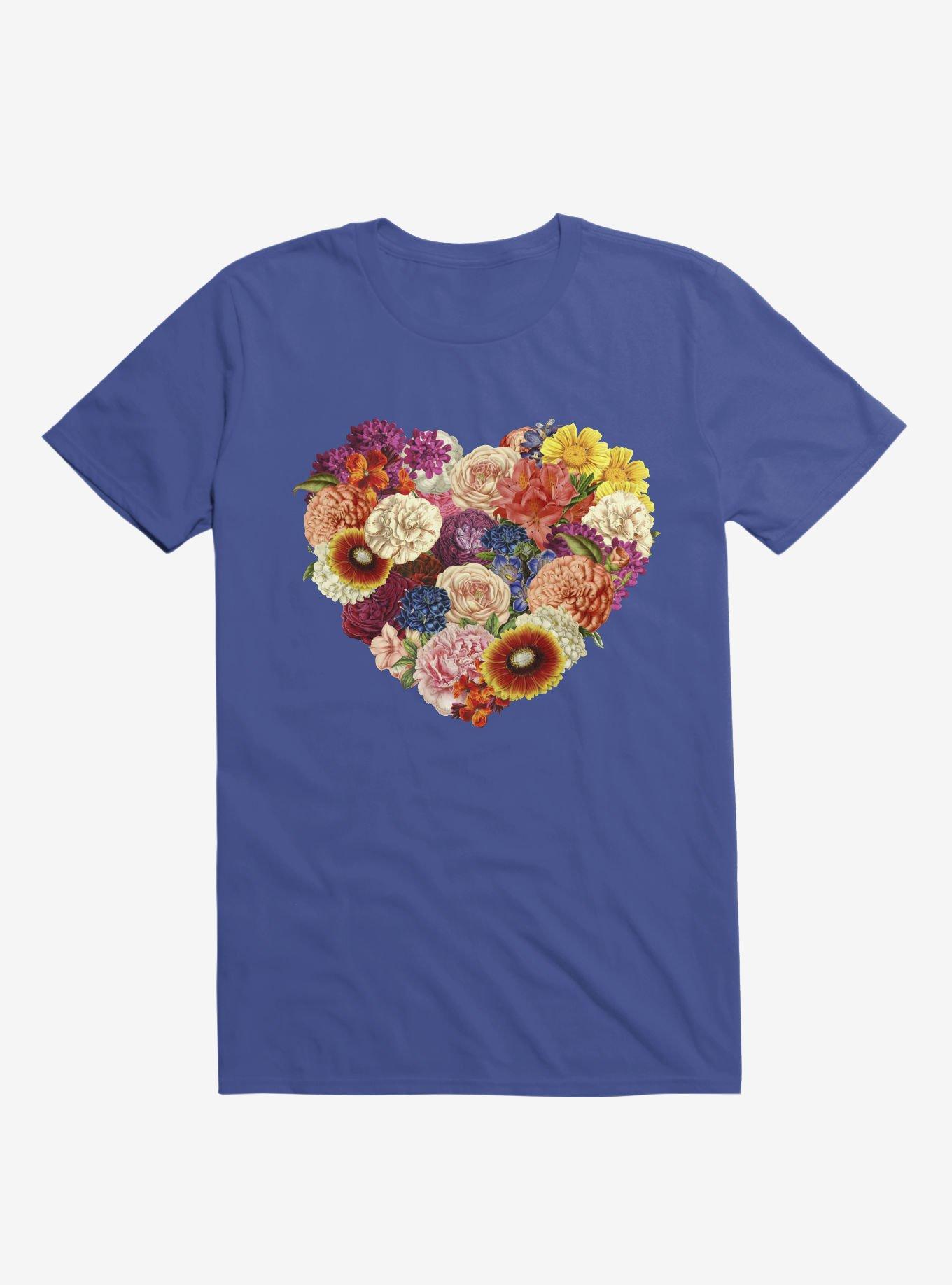 Blooming Love Royal Blue T-Shirt, ROYAL, hi-res