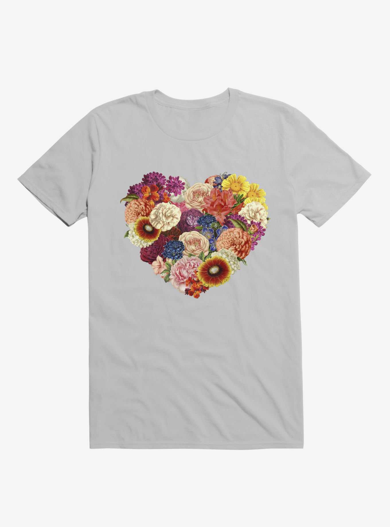 Blooming Love Ice Grey T-Shirt, , hi-res