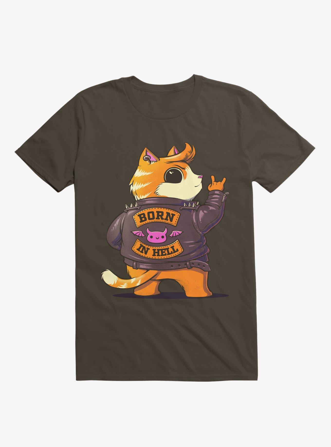 Born In Hell Brown T-Shirt, , hi-res