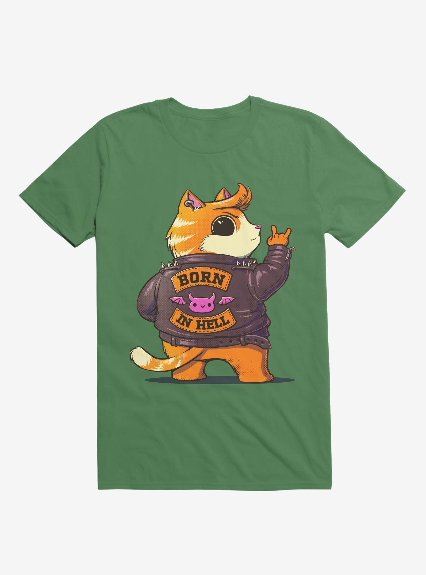 Born In Hell Kelly Green T-Shirt, , hi-res