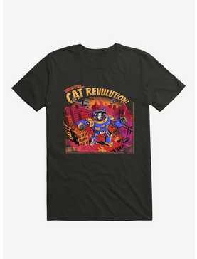 Cat Revolution Black T-Shirt, , hi-res