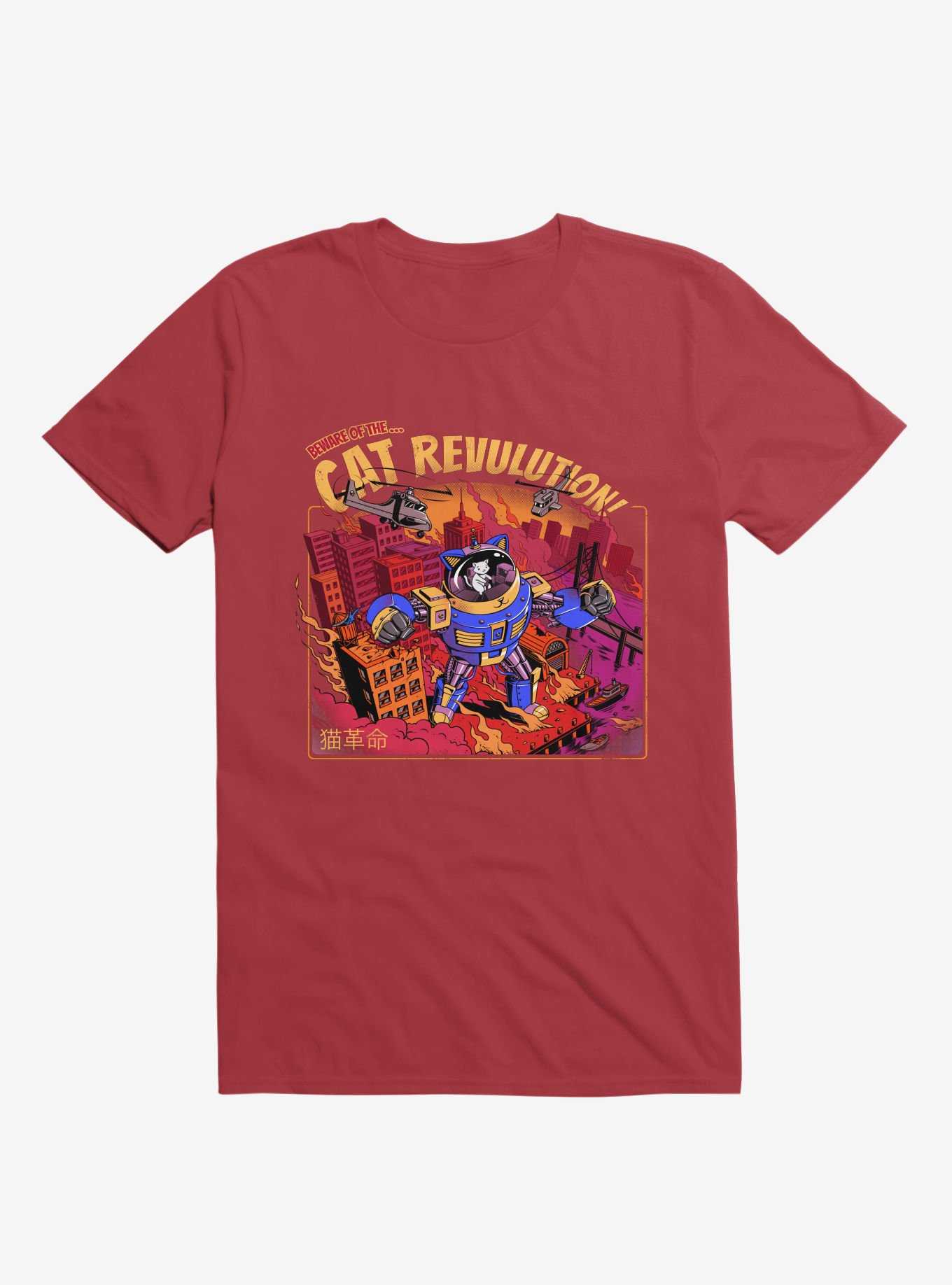 Cat Revolution Red T-Shirt, , hi-res