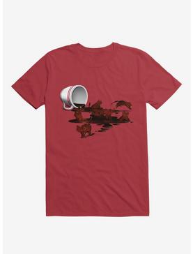 Coffee Cat Red T-Shirt, , hi-res