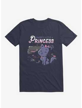 Daddy's Little Princess Navy Blue T-Shirt, , hi-res