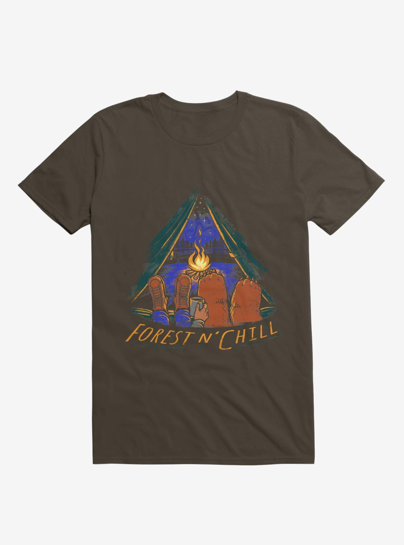 Forest and Chill T-Shirt, BROWN, hi-res