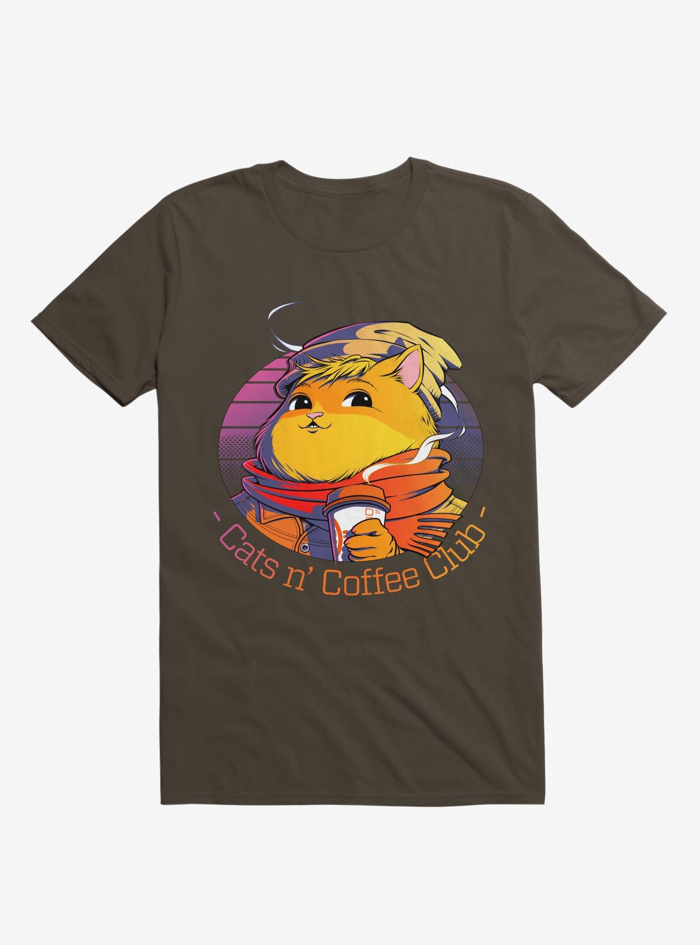 Hipster Cat T-Shirt, BROWN, hi-res