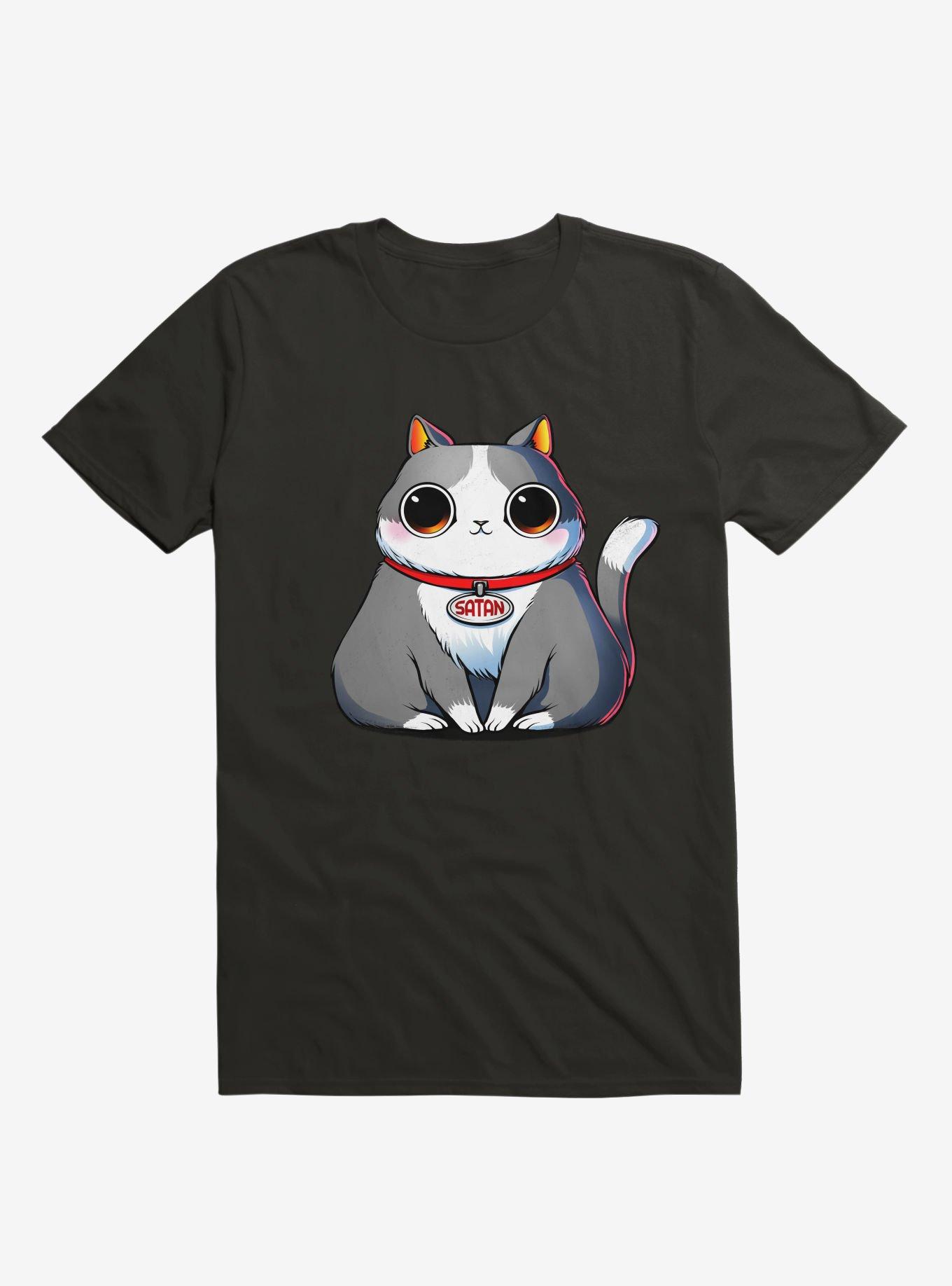 Satan Cat Black T-Shirt, , hi-res
