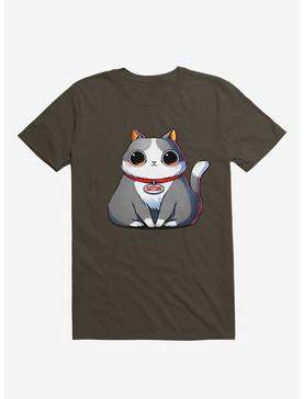 Satan Cat Brown T-Shirt, , hi-res