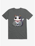 Satan Cat Charcoal Grey T-Shirt, CHARCOAL, hi-res
