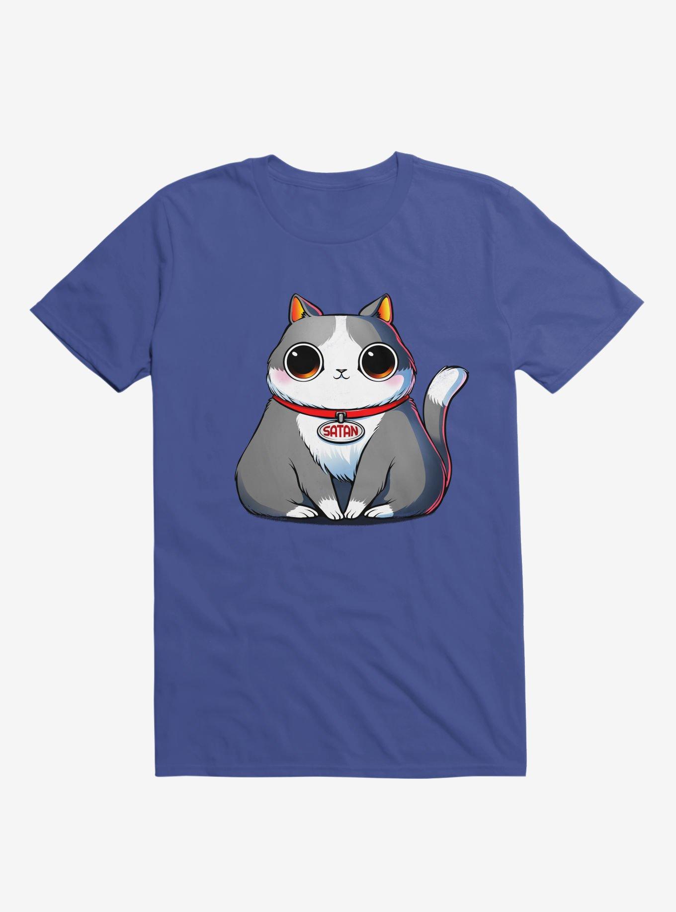 Satan Cat Royal Blue T-Shirt