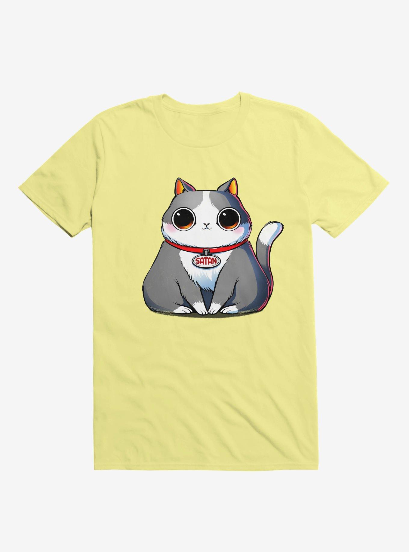 Satan Cat Corn Silk Yellow T-Shirt, , hi-res