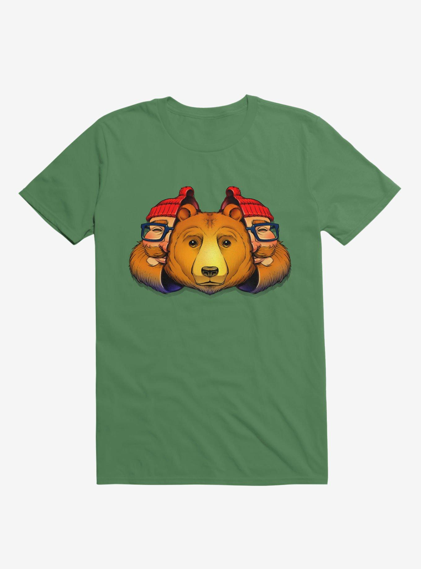 Bear Inside Kelly Green T-Shirt, , hi-res