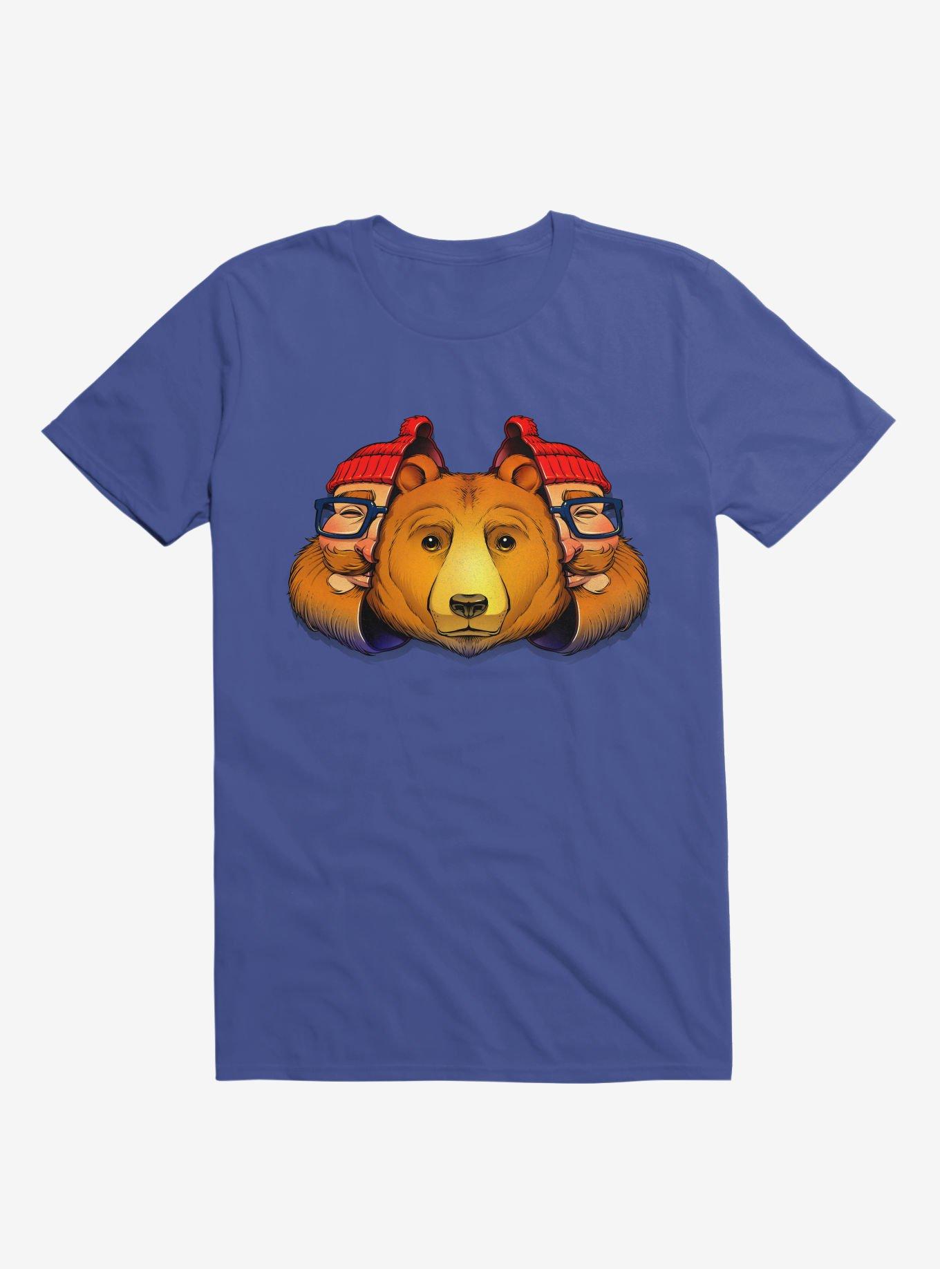 Bear Inside Royal Blue T-Shirt, ROYAL, hi-res