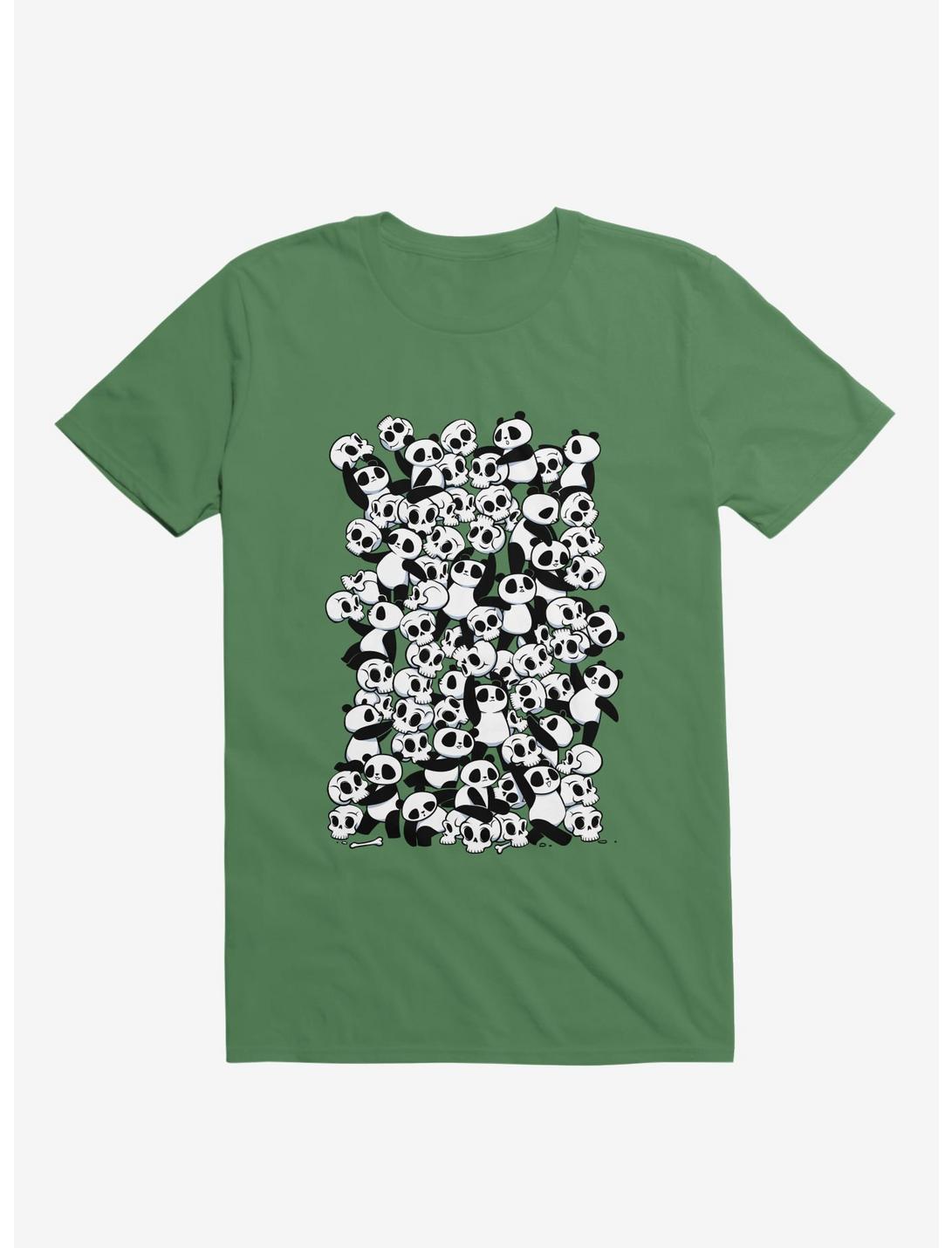 Dia De Los Muertos Panda Party Kelly Green T-Shirt, KELLY GREEN, hi-res