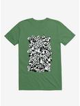 Dia De Los Muertos Panda Party Kelly Green T-Shirt, KELLY GREEN, hi-res
