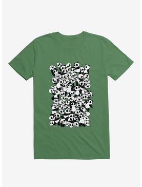 Dia De Los Muertos Panda Party Kelly Green T-Shirt, , hi-res