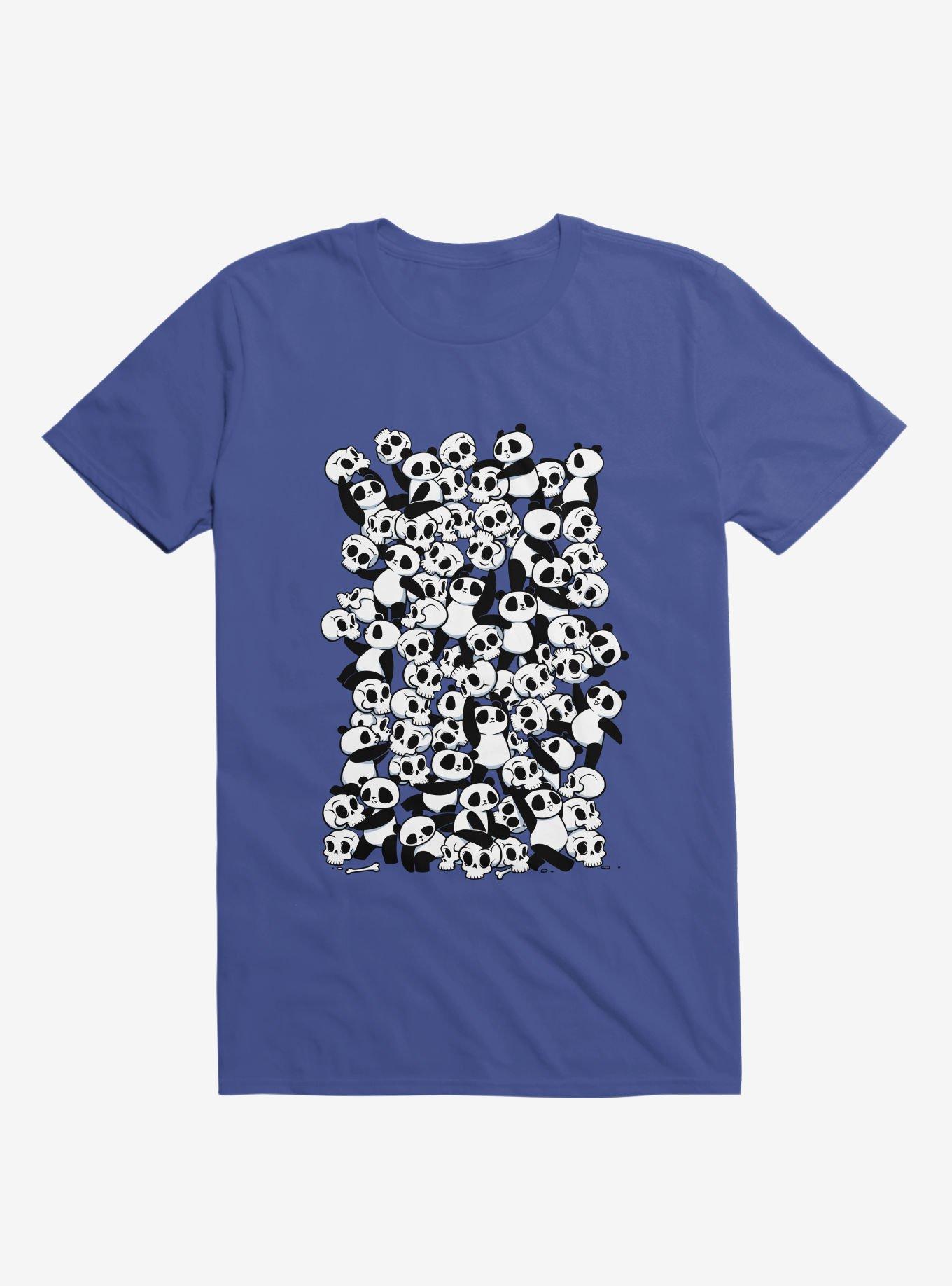 Dia De Los Muertos Panda Party Royal Blue T-Shirt, , hi-res