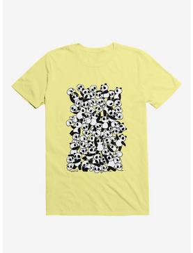 Dia De Los Muertos Panda Party Corn Silk Yellow T-Shirt, , hi-res