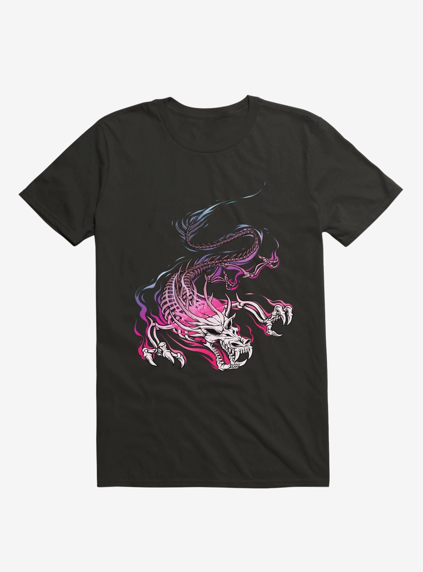 Dragon Skull T-Shirt, BLACK, hi-res