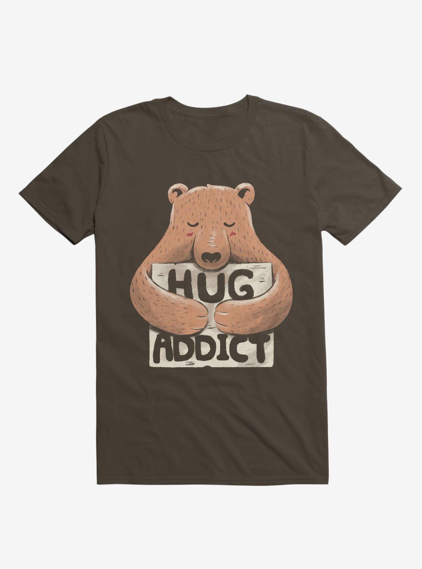 Hug Addict T-Shirt, BROWN, hi-res