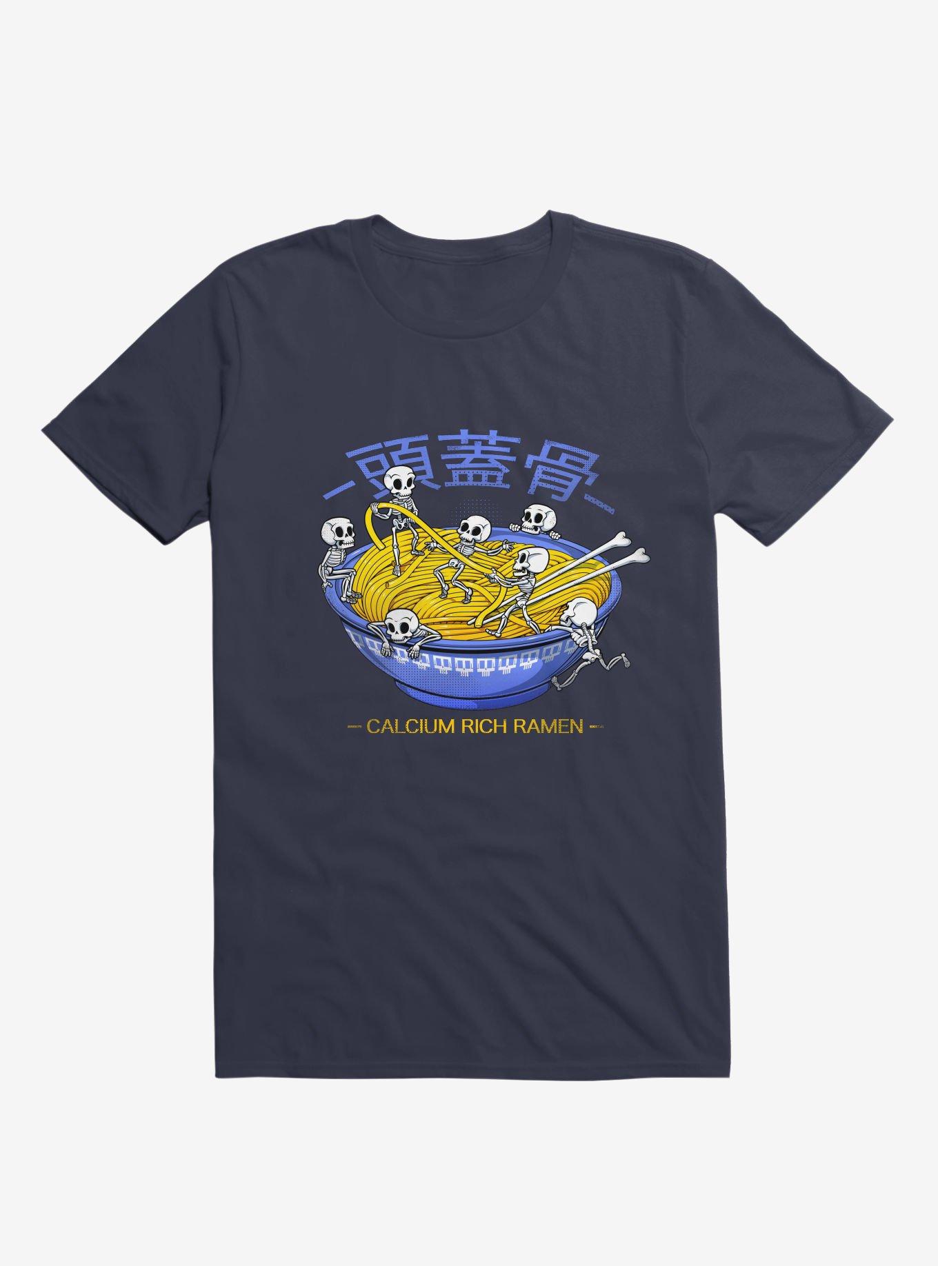 Kawaii Skeleton T-Shirt, NAVY, hi-res