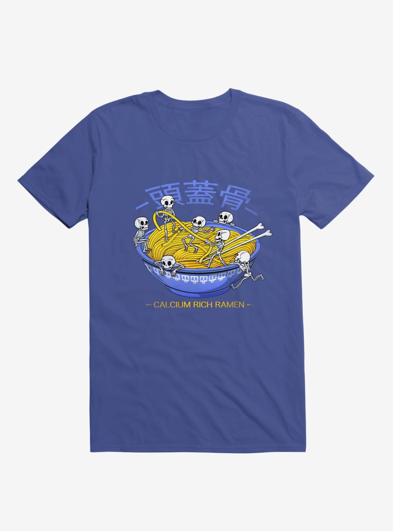 Kawaii Skeleton T-Shirt, ROYAL, hi-res