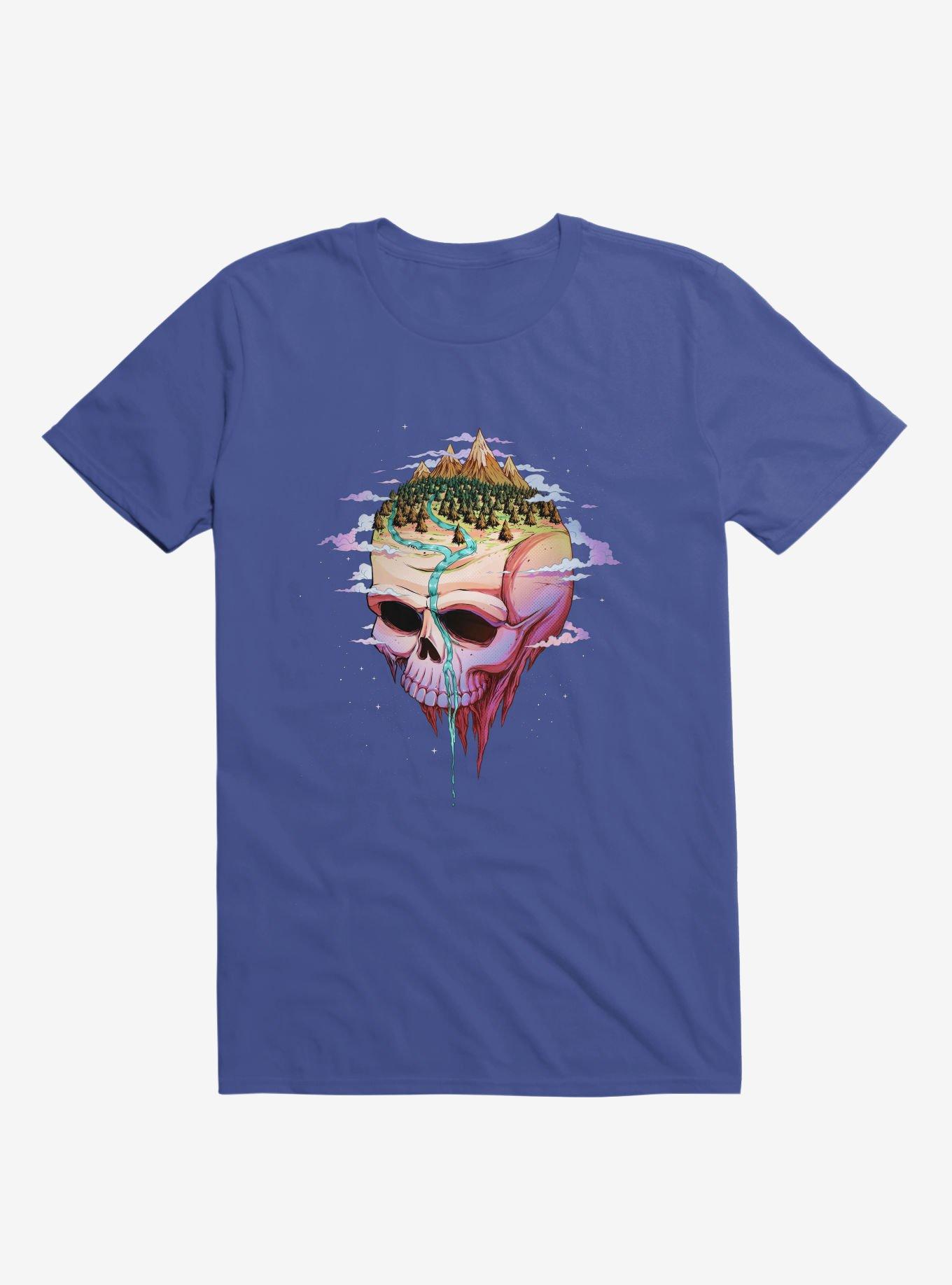 Planet Skull T-Shirt, ROYAL, hi-res