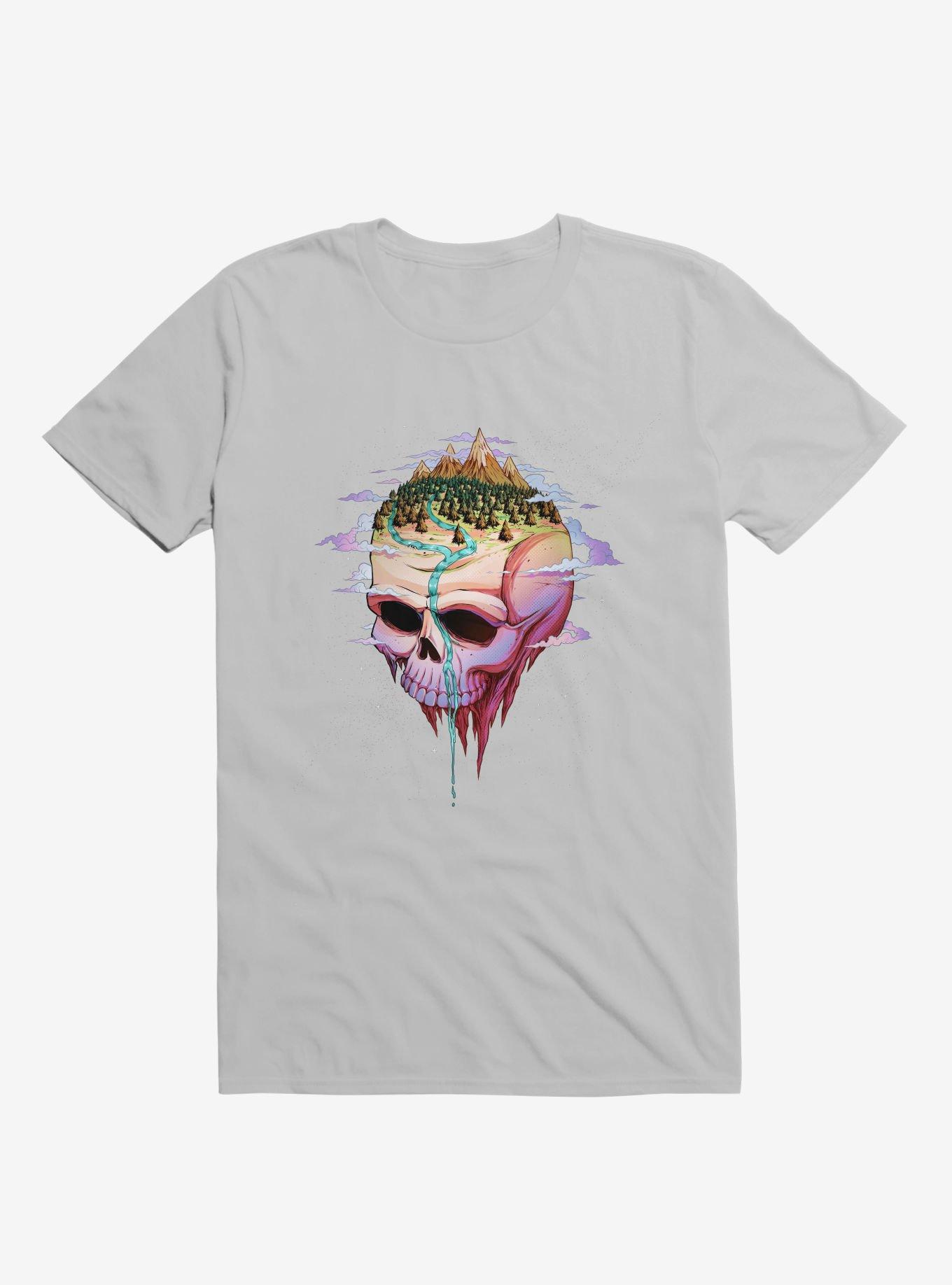 Planet Skull T-Shirt, ICE GREY, hi-res