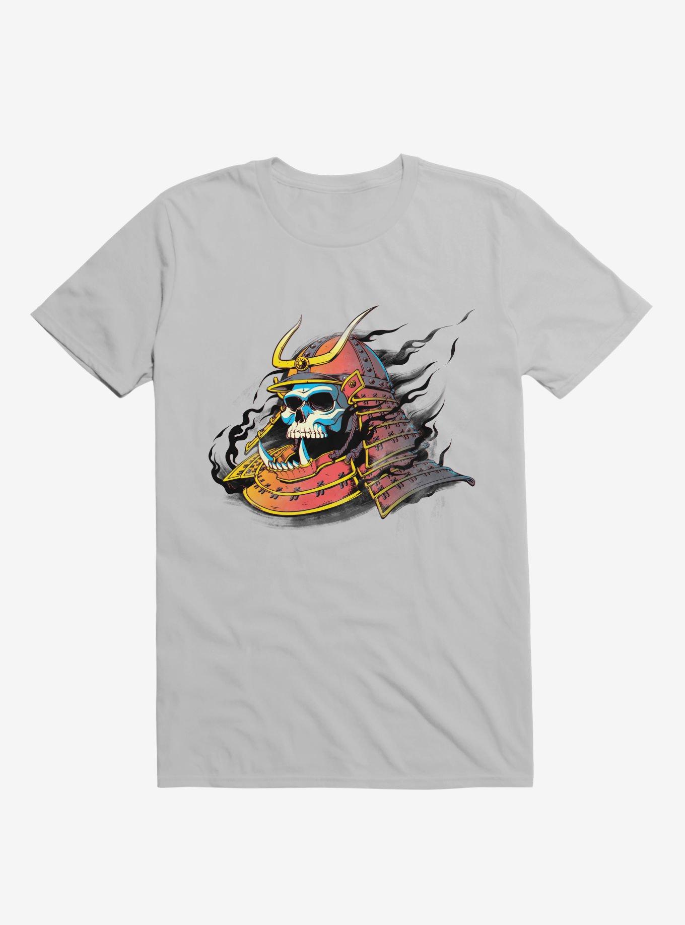 Samurai Skull T-Shirt, ICE GREY, hi-res