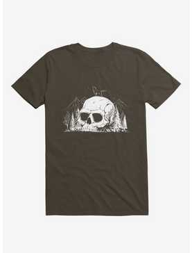 Skull Forest Brown T-Shirt, , hi-res