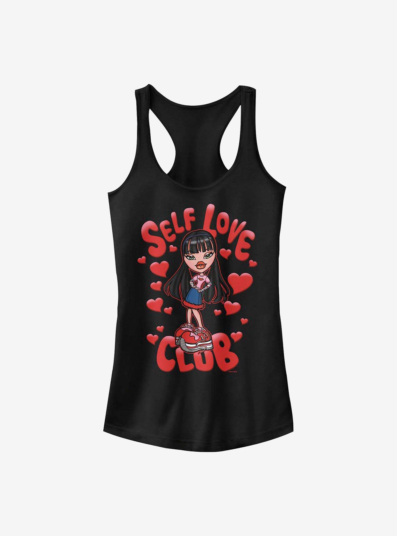 Bratz Self Love Club Jade Girls Tank, BLACK, hi-res