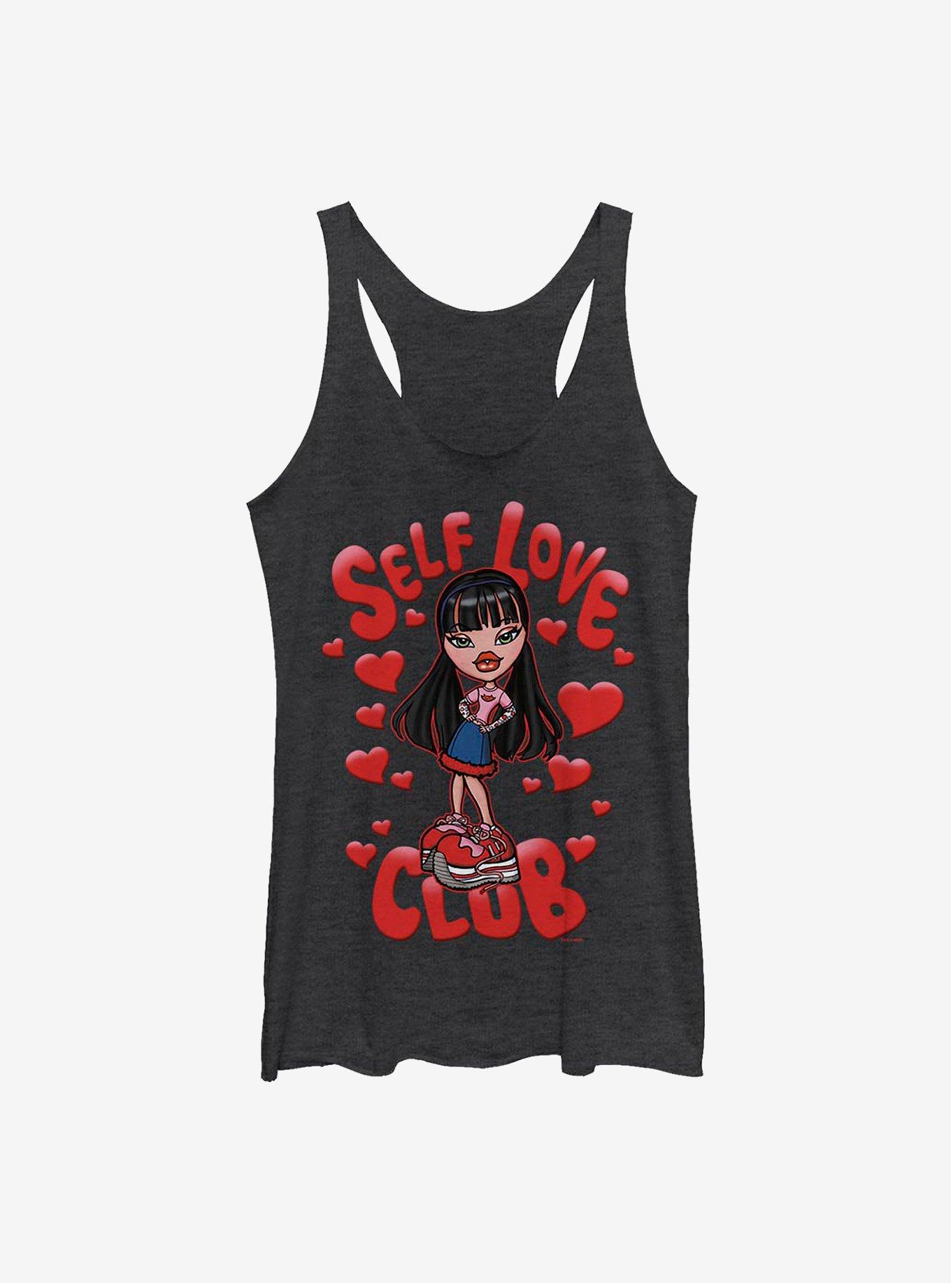 Bratz Self Love Club Jade Girls Tank, BLK HTR, hi-res